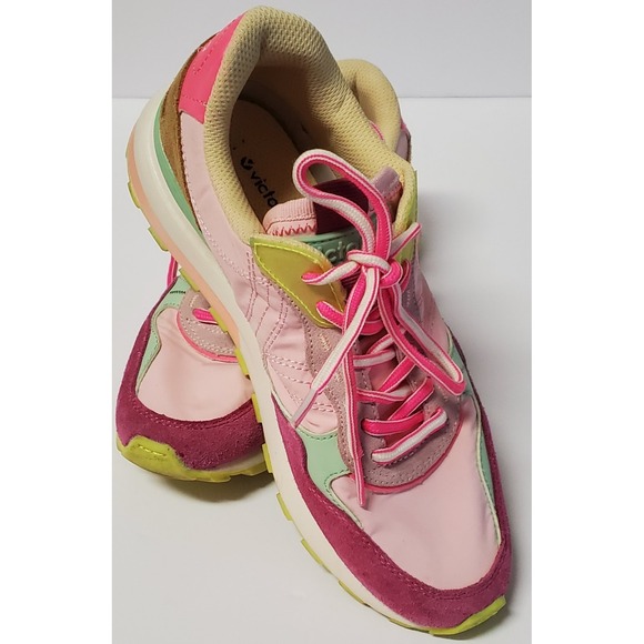 Victoriana Shoes - Victoria Sneakers 38/US7 Luna Multi Trainer Pink Calzados Victoria Tennis Shoes